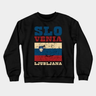 Flag of Slovenia Crewneck Sweatshirt